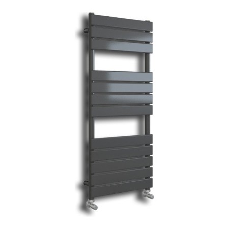 Queenstown Flat Panel Towel Radiator 1200x450mm - Anthracite