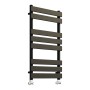 Queenstown Flat Panel Towel Radiator 800x450mm - Black