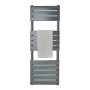 Queenstown Flat Panel Towel Radiator 1200x450mm - Gunmetal, another view