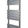 Queenstown Flat Panel Towel Radiator 1200x450mm - Gunmetal, close-up