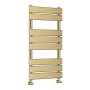 Queenstown Designer Towel Radiator 800x450mm - Brushed Brass