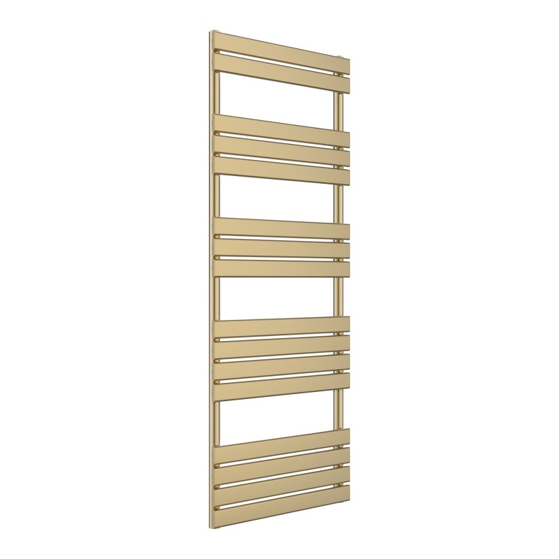 Queenstown Designer Towel Radiator 1600x600mm - Brushed Brass