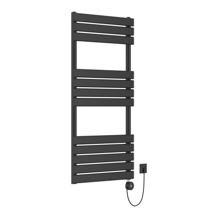 Queenstown Electric Pre-Filled Towel Rail with Thermo Element 1200x450mm - Matte Black
