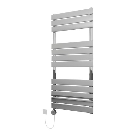Queenstown Electric Pre-Filled Towel Rail with Thermo Element 1200x450mm - Chrome