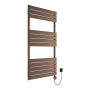 Queenstown Electric Pre-Filled Towel Rail with Thermo Element 1200x450mm - Brushed Bronze