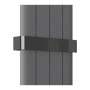 Taupo 375mm Towel Rail Bar - Gunmetal, another view