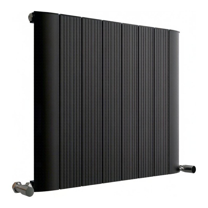 Taupo Aluminium Radiator 600x755mm - Matte Black