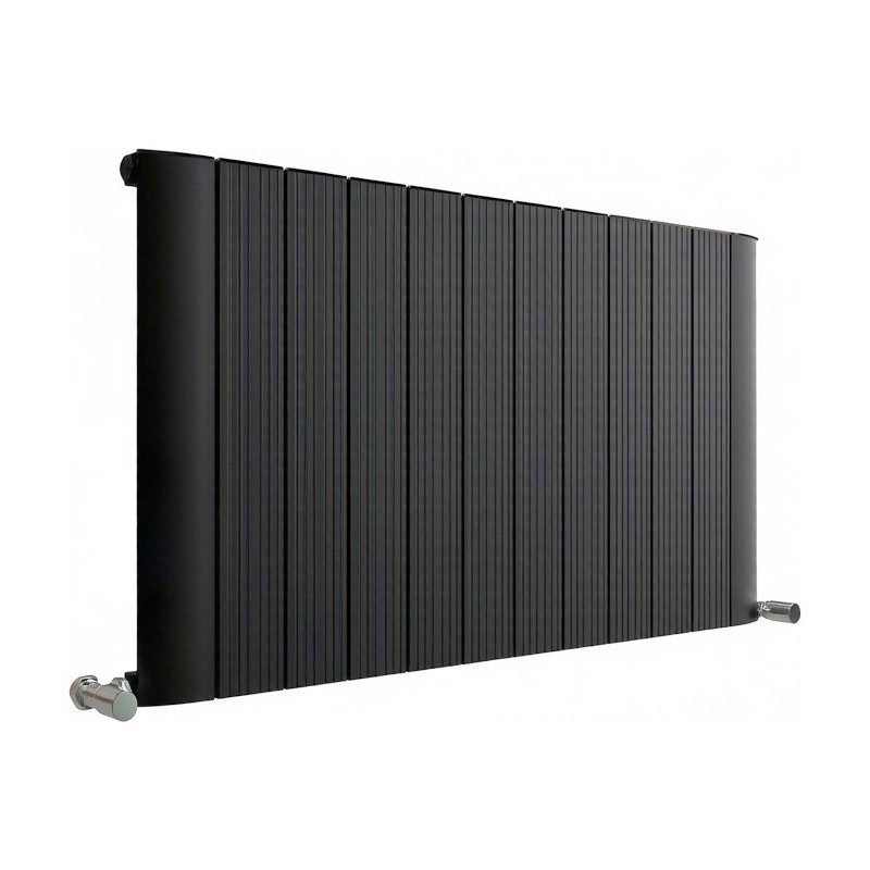 Taupo Aluminium Radiator 600x1135mm - Matte Black