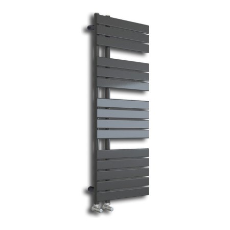 Wellington Offset Towel Radiator 1292x500mm - Anthracite