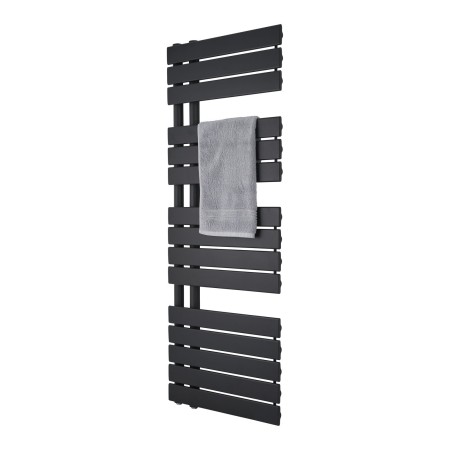 Wellington Offset Towel Radiator 1292x500mm - Black