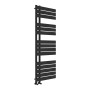 Wellington Offset Towel Radiator 1292x500mm - Black, another view