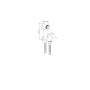 Round Douche Diverter Kit - Chrome, technical drawing