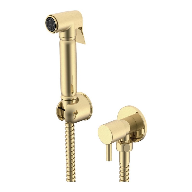 Round Douche Diverter Kit - Brushed Brass