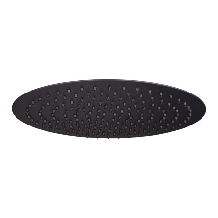 Stainless Steel Round Shower Head 250mm - Black