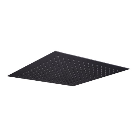 Stainless Steel Square Shower Head 250mm - Black