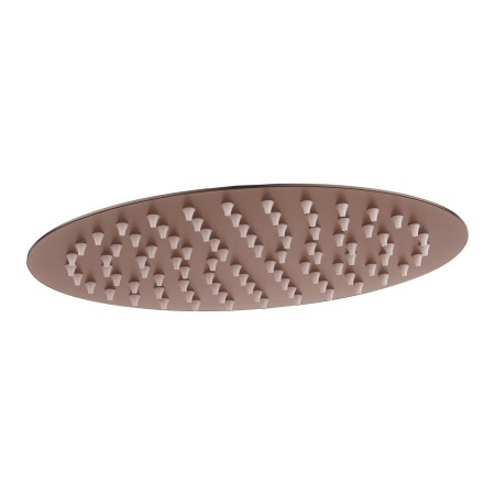 Stainless Steel Round Shower Head 250mm - Brushed Bronze
