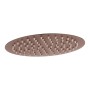 Stainless Steel Round Shower Head 250mm - Brushed Bronze