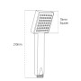3 Mode Shower Handset - Chrome, technical drawing