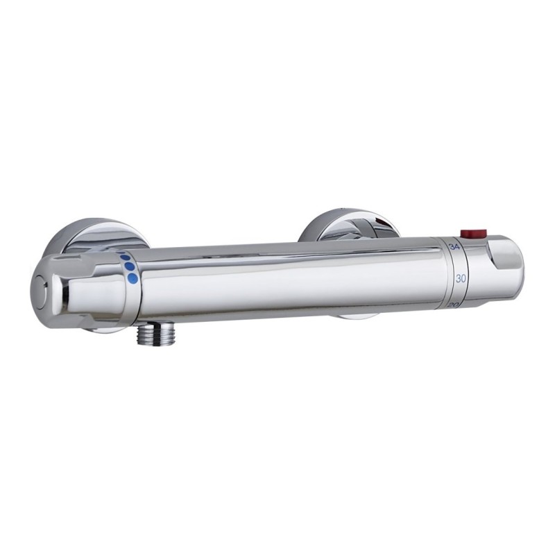 Low Pressure High Flow Shower Bar Valve & Easy Fit Kit - Chrome
