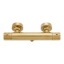 Round Thermostatic Bar Valve with Easy Fit Kit - Brushed Brass, another view