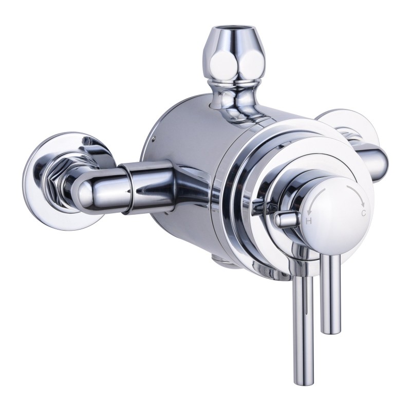 Conwy Concentric Thermostatic Mixer Valve (Exposed) - Chrome