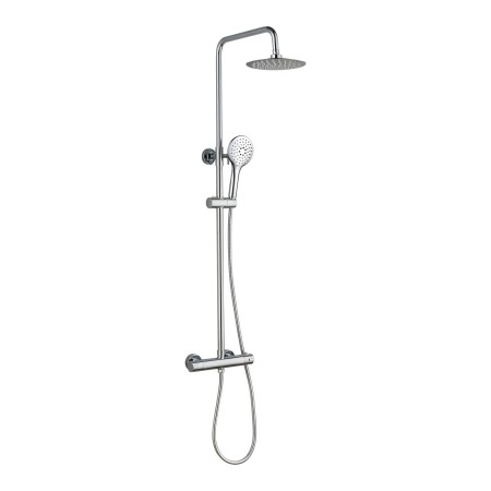 Menai Premium Round Thermostatic Overhead Shower Kit - Chrome