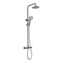 Menai Premium Round Thermostatic Overhead Shower Kit - Gunmetal