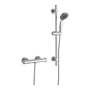 Plumb Essentials Thermostatic Shower Riser Kit - Chrome