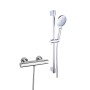 Snowdon Cool Touch Bar & Valve Kit - Chrome, technical drawing