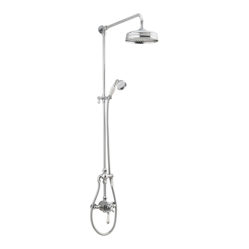 Tenby Traditional Dual Control Shower Kit - Chrome
