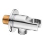 Round Shower Outlet/Holder - Chrome
