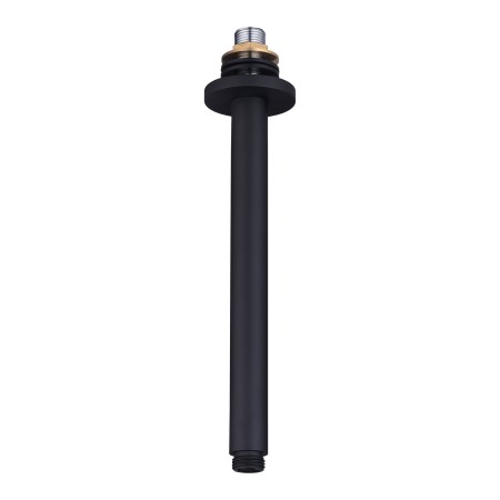 250mm Round Ceiling Arm - Black
