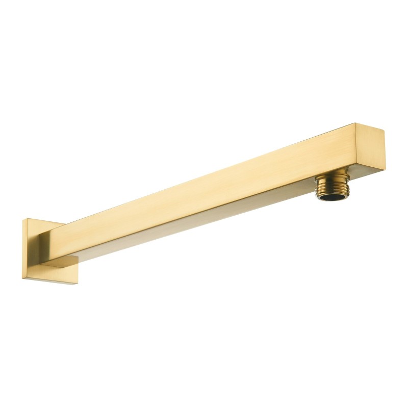 Square Wall Arm - Brushed Brass