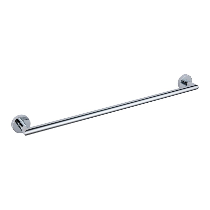 Melbourne Round 600mm Single Towel Rail - Chrome