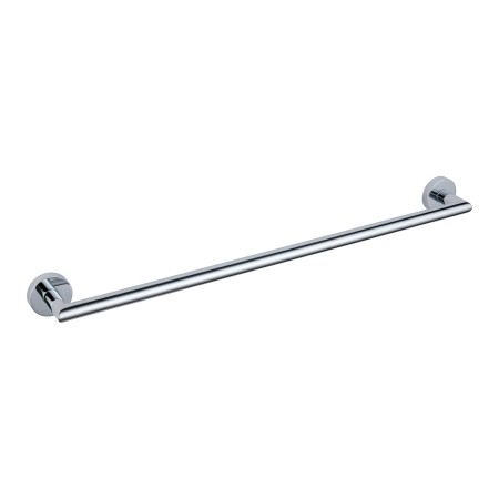 Melbourne Round 600mm Single Towel Rail - Chrome