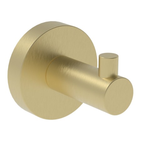 Melbourne Round Robe Hook - Brushed Brass