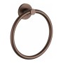Melbourne Round Towel Ring - Brushed Bronze, another view
