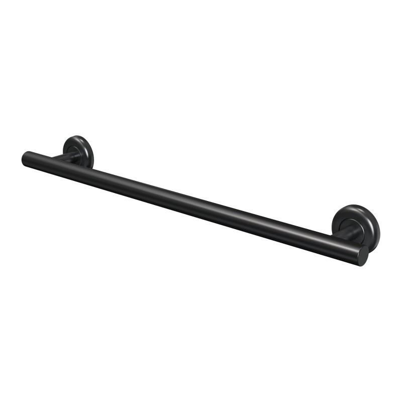 Melbourne Round 25mm Grab Rail 600x77x65mm - Matte Black