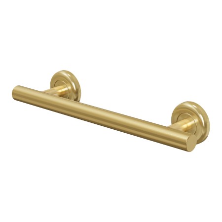 Melbourne Round 25mm Grab Rail 350x77x65mm - Brushed Brass