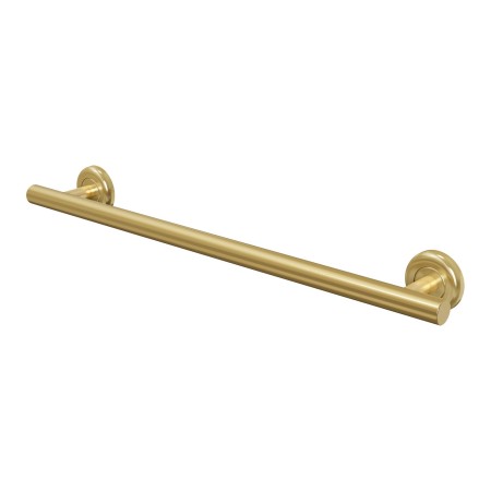 Melbourne Round 25mm Grab Rail 600x77x65mm - Brushed Brass