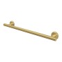 Melbourne Round 25mm Grab Rail 600x77x65mm - Brushed Brass