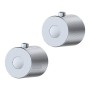 Menai Round Knurled Handle - Chrome