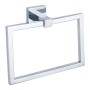 Sydney Square Towel Ring - Chrome