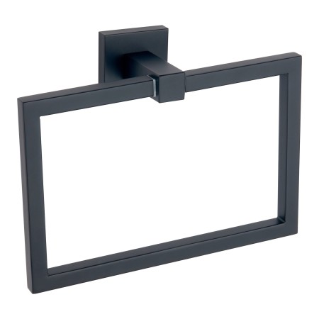 Sydney Square Towel Ring - Black