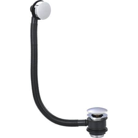 Round Pop Up Bath Waste & Overflow - Chrome