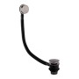 Round Bath Waste & Overflow - Gunmetal