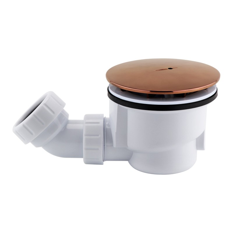 Premium 90mm High Flow Shower Waste - Brushed Bronze