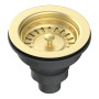 Basket Strainer Kitchen Waste - Brushed Brass