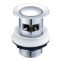 Click Clack Basin Waste - Slotted - Chrome