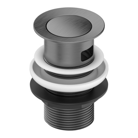 Click Clack Basin Waste - Slotted - Gunmetal